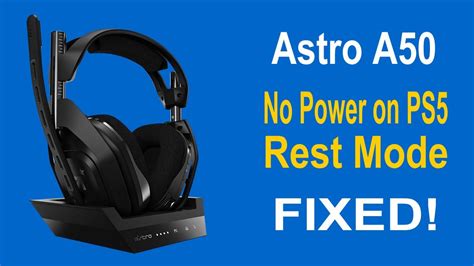 astro a50 not charging ps5